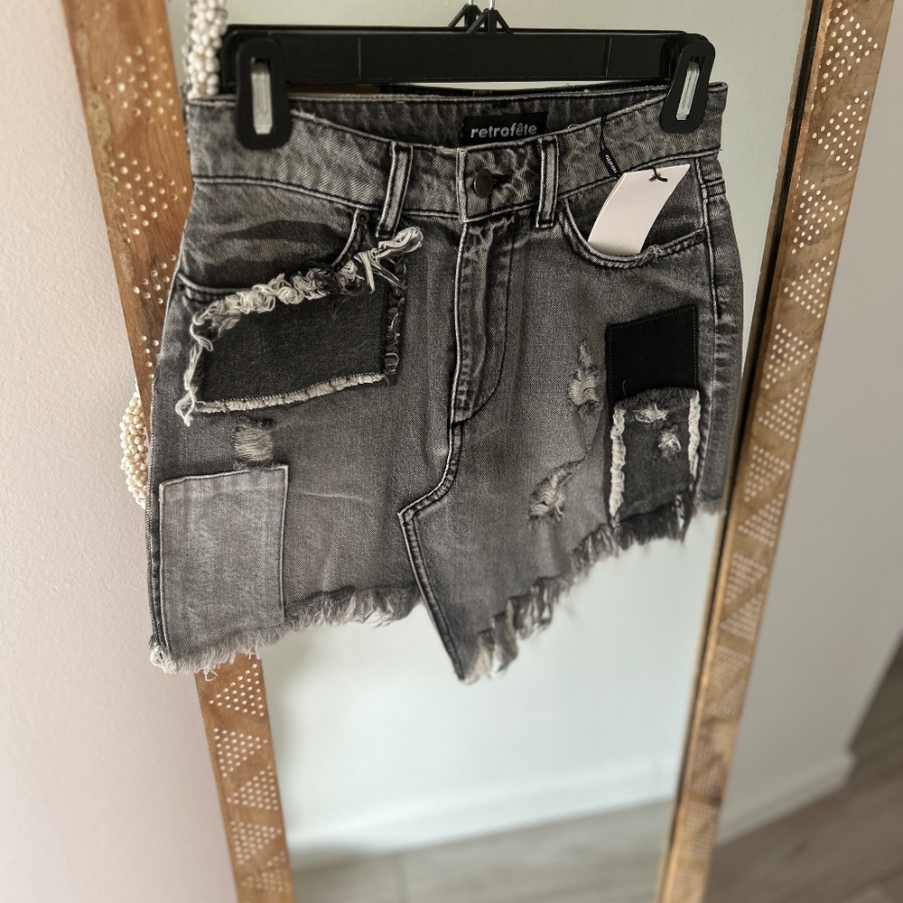 Retrofete Jean Skirt